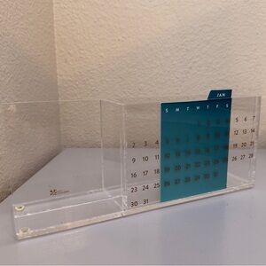 Erin Condren Acrylic Perpetual Calendar and Desk Organizer